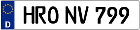 Trailer License Plate